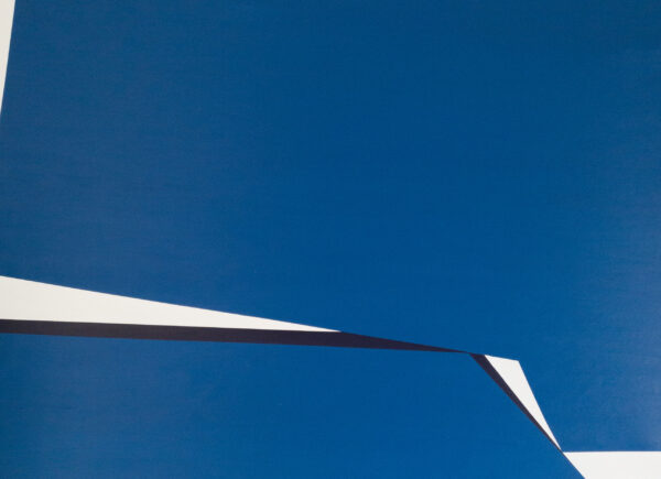 Abstract minimalist painting counterforce 1 by Veronika Obushikhina