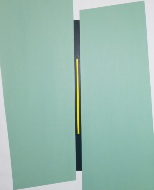 Abstract minimalist painting counterforce 3 by Veronika Obushikhina