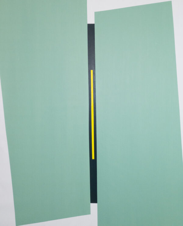 Abstract minimalist painting counterforce 3 by Veronika Obushikhina