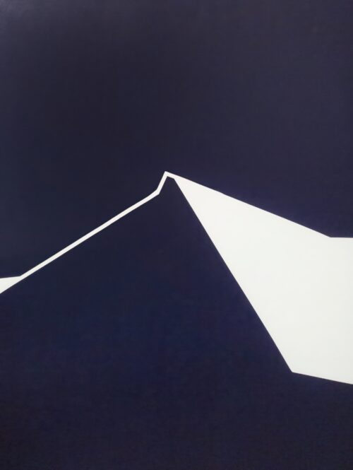 Abstract minimalist painting Break 12 by Veronika Obushikhina