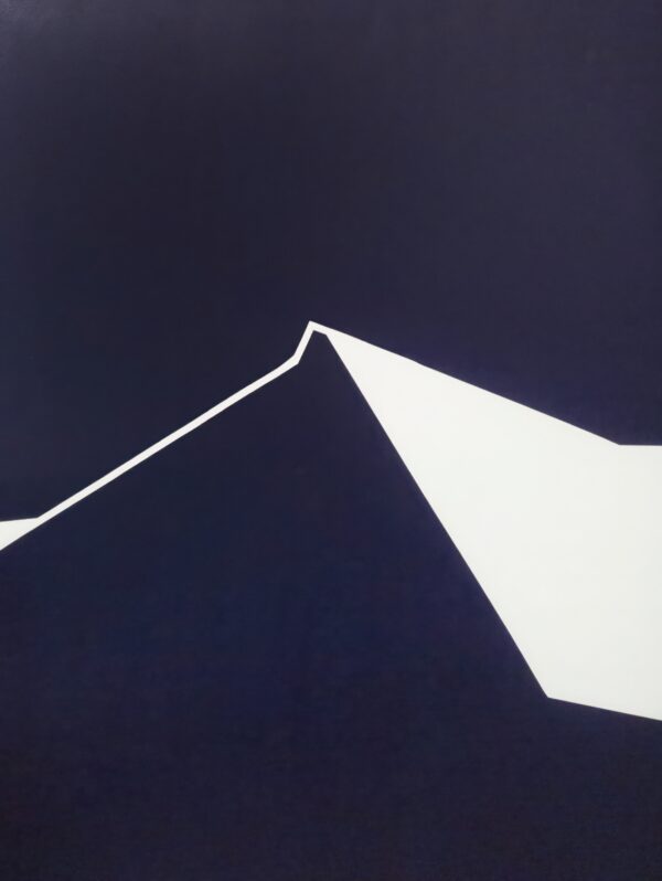 Abstract minimalist painting Break 12 by Veronika Obushikhina