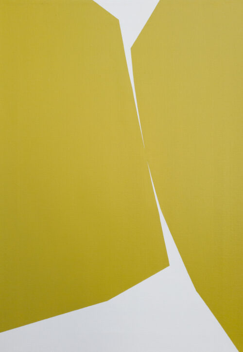 Abstract minimalist painting break 14 by Veronika Obushikhina