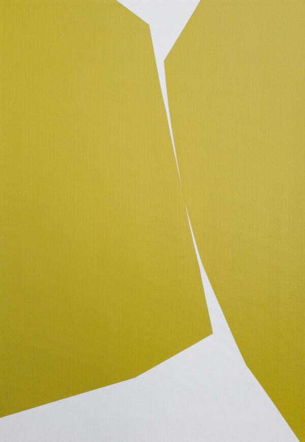 Abstract minimalist painting break 14 by Veronika Obushikhina