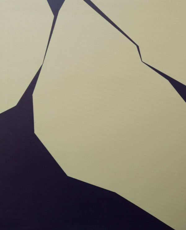 Abstract minimalist painting break 19 by Veronika Obushikhina