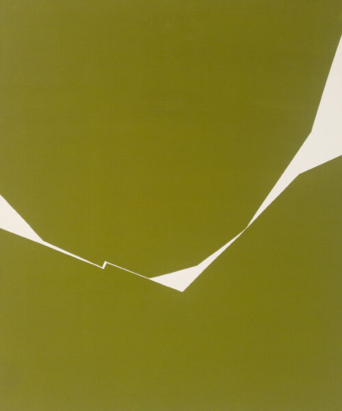 Abstract minimalist painting Ray 1 by Veronika Obushikhina