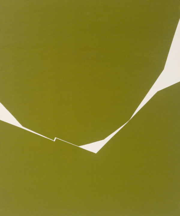 Abstract minimalist painting Ray 1 by Veronika Obushikhina