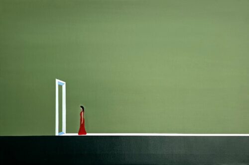 Veronika-obushikhina-threshold-12.jpg Abstract minimalist painting Ray 1 by Veronika Obushikhina