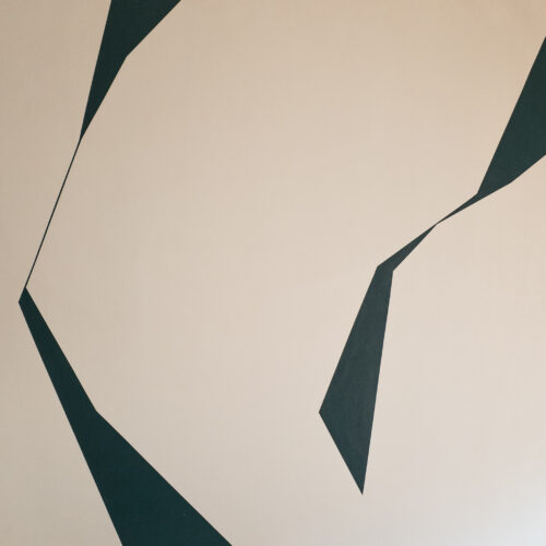 Abstract minimalist painting break 23 by Veronika Obushikhina