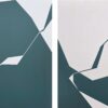 Abstract minimalist painting break 25 by Veronika Obushikhina