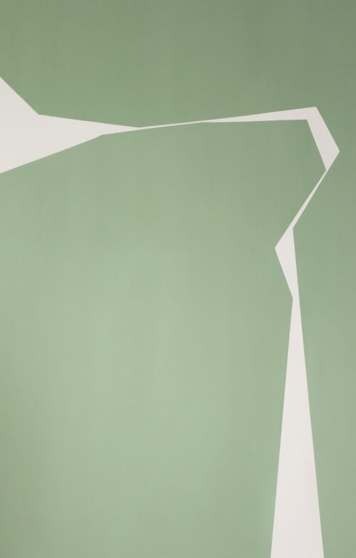 Abstract minimalist painting break 24 by Veronika Obushikhina