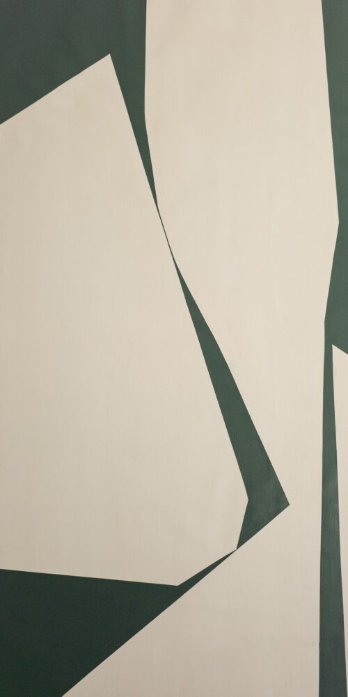 Abstract minimalist painting break 26 by Veronika Obushikhina