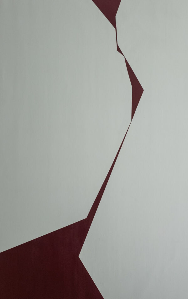 Abstract minimalist painting break 30 by Veronika Obushikhina