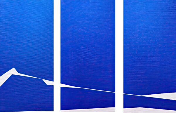 Abstract minimalist painting Break 37 by Veronika Obushikhina