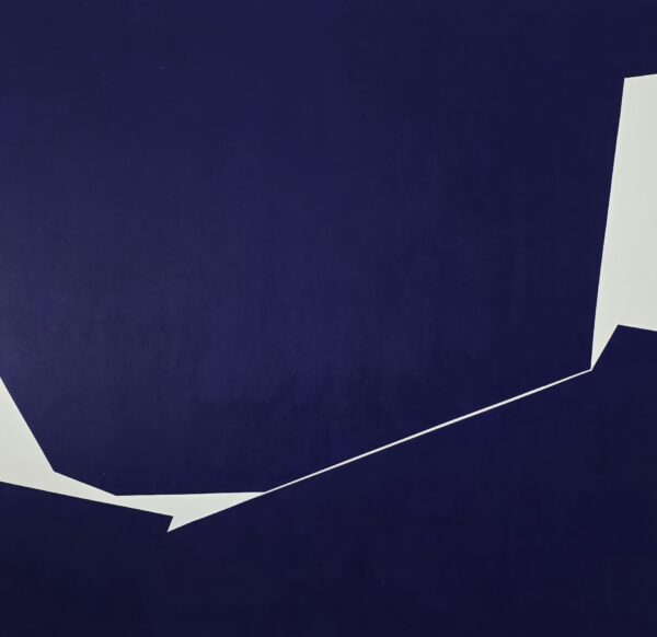 Abstract minimalist painting break 36 by Veronika Obushikhina